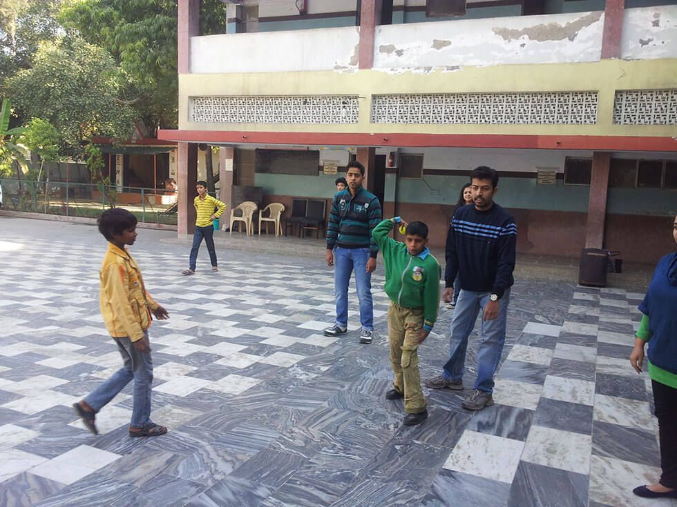 children playing cricket, Initiative for social cause undertaken by businessman