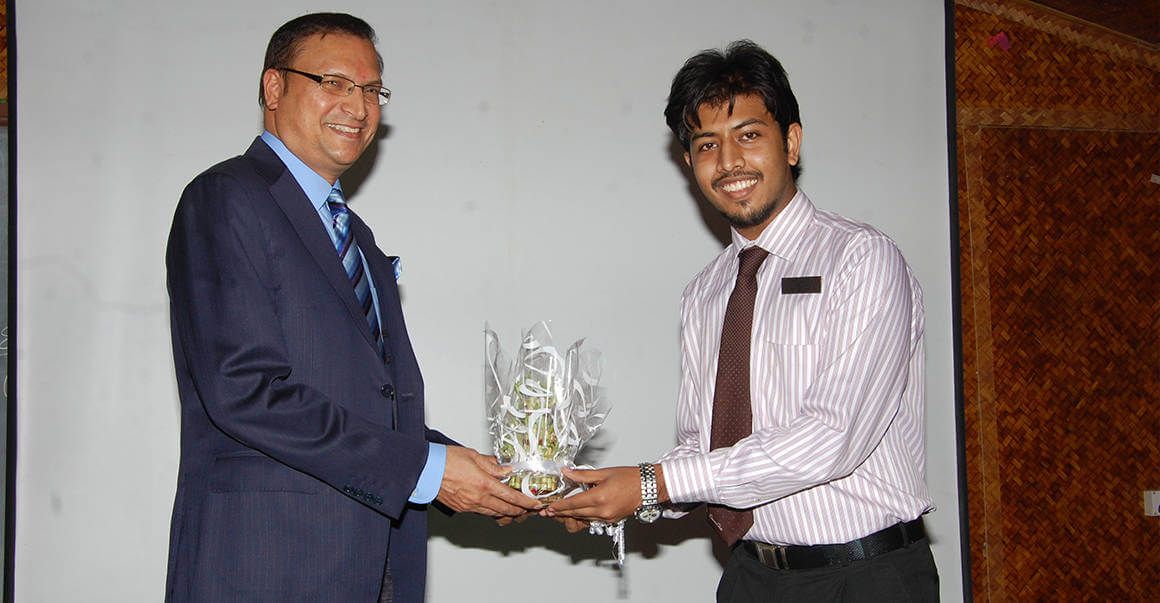 Top young entrepreneurs in India, two men smiling image, white blue color image